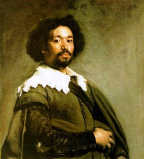 Producto de la convivencia de todas las culturas y razas en la hispanidad es el ejemplo de Juan de Pareja, criado mulato al servicio del universal pintor sevillano Diego Velásquez, y que fue magistralmente pintado por él en este retrato. Juan Latino